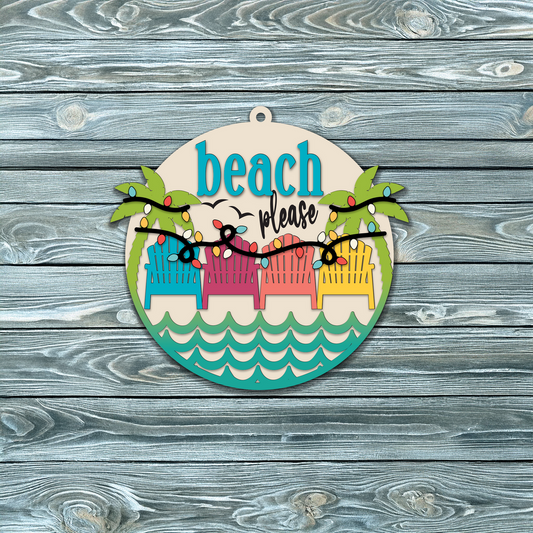 Christmas Ornament | Life is A Beach