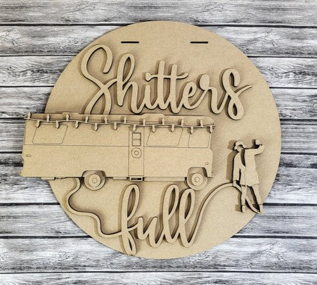 Finished -  Small Tabletop Door Hanging Sign - $hitters Full