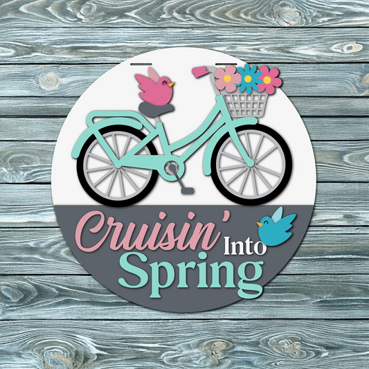 Cruisin' Into Spring | DIY Door or Tabletop Kit