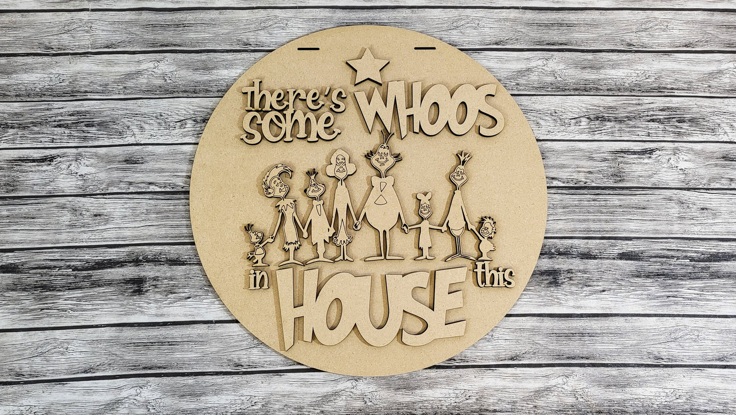 There's Some Whoos In This House | DIY Door or Tabletop Kit