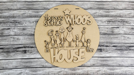 There's Some Whoos In This House | DIY Door or Tabletop Kit