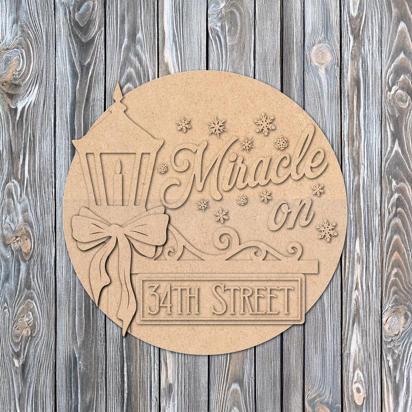 Miracle On 34th St | DIY Door or Tabletop Kit