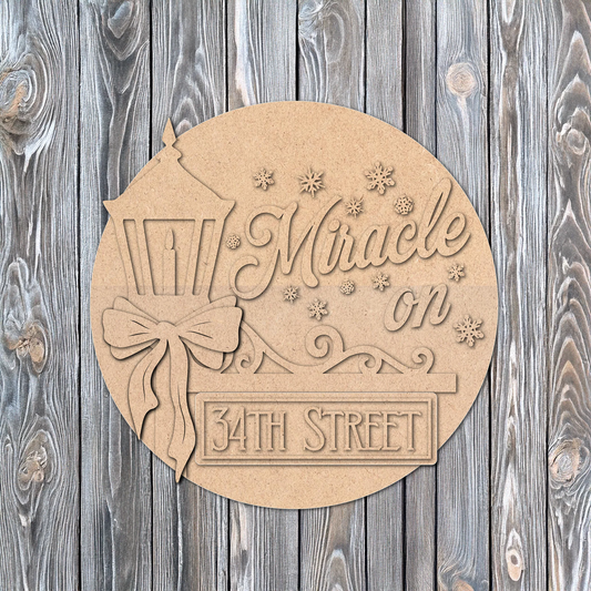 Miracle On 34th St | DIY Door or Tabletop Kit