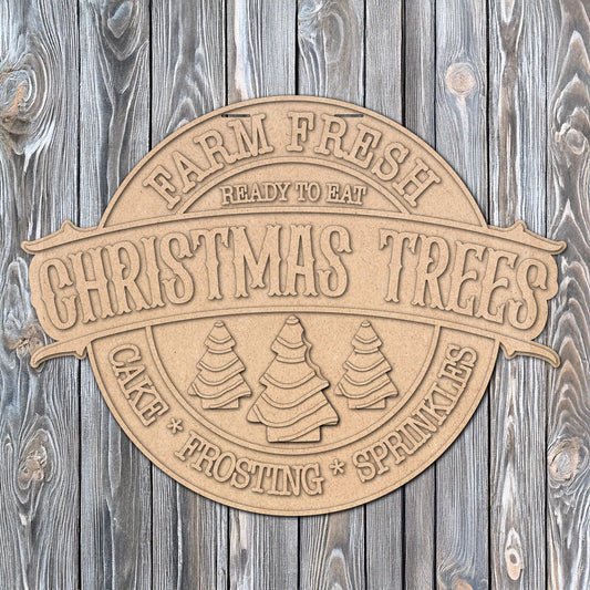 Farm Fresh Christmas Trees | DIY Door or Tabletop Kit