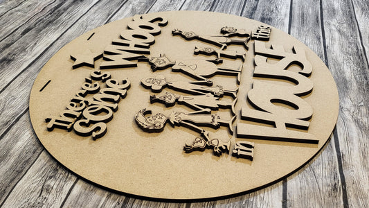 There's Some Whoos In This House | DIY Door or Tabletop Kit