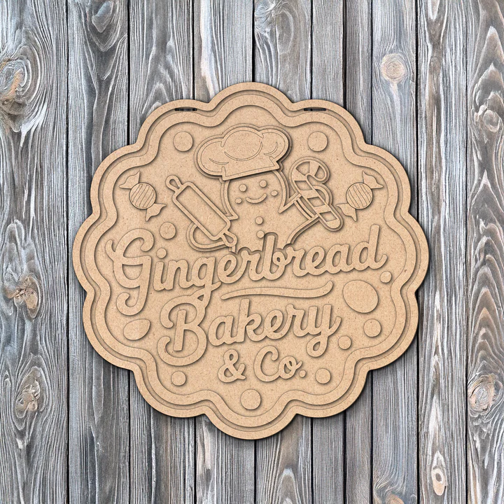Gingerbread Bakery & Co. | DIY Door or Tabletop Kit