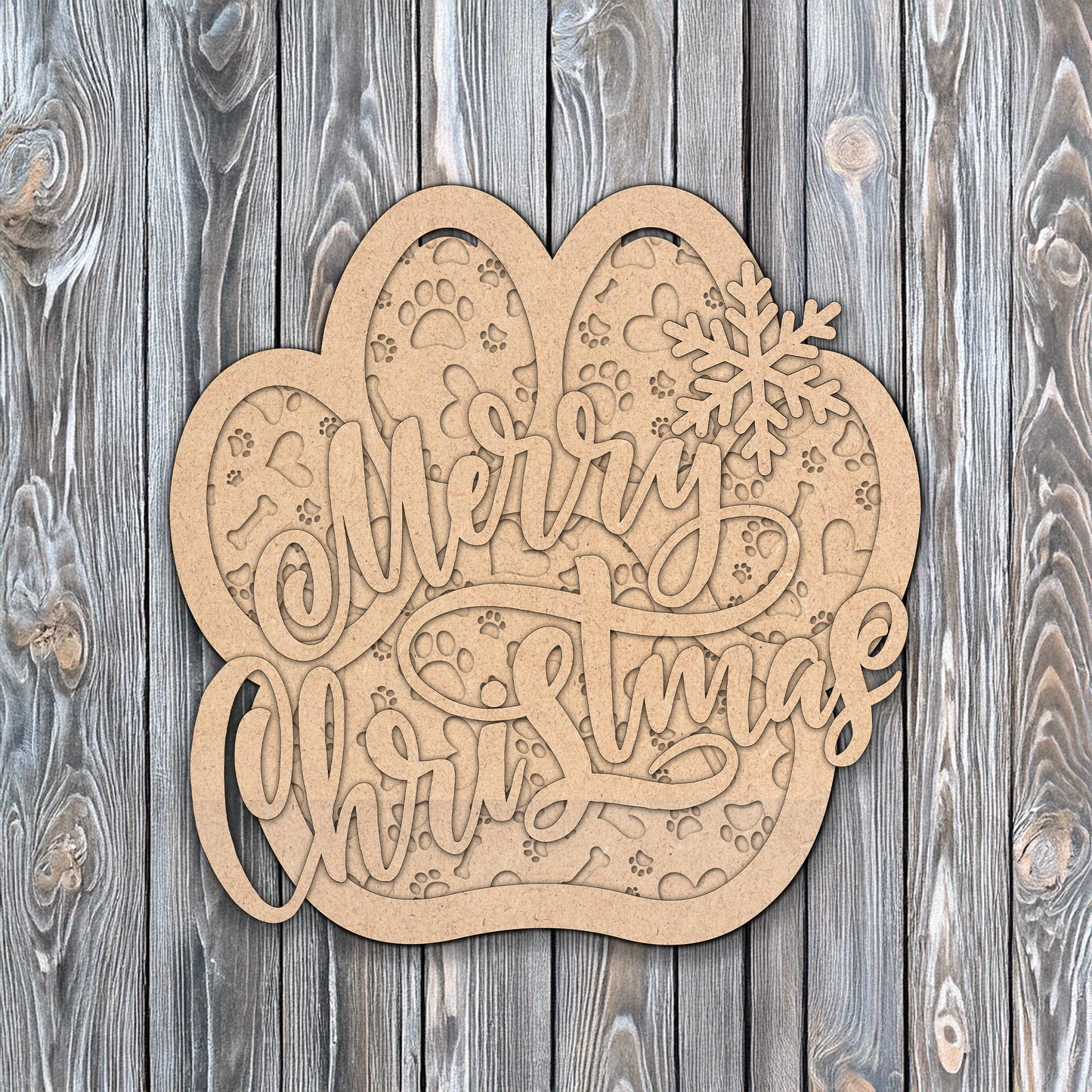 Merry "Paw" Christmas | DIY Door or Tabletop Kit