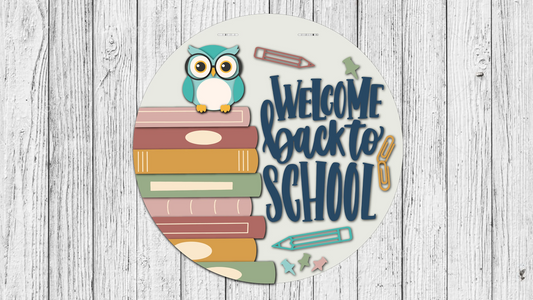 Welcome Back to School (Owl) | DIY Door or Tabletop Kit