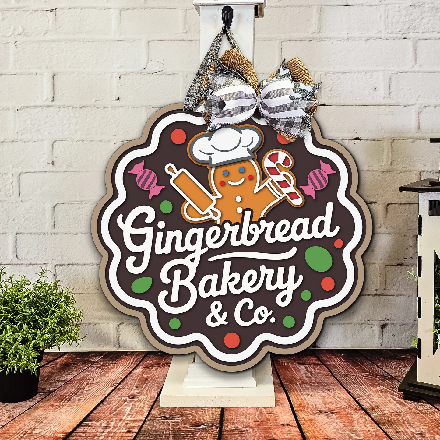 Gingerbread Bakery & Co. | DIY Door or Tabletop Kit