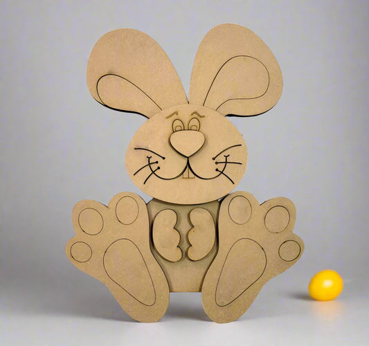 Unfinished DIY Project Kit - 3D Easter Bunny