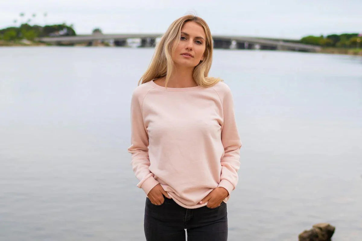 Wave Wash Crewneck Sweatshirt - Crazy Daisy Boutique